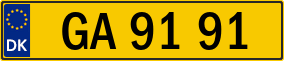 Trailer License Plate